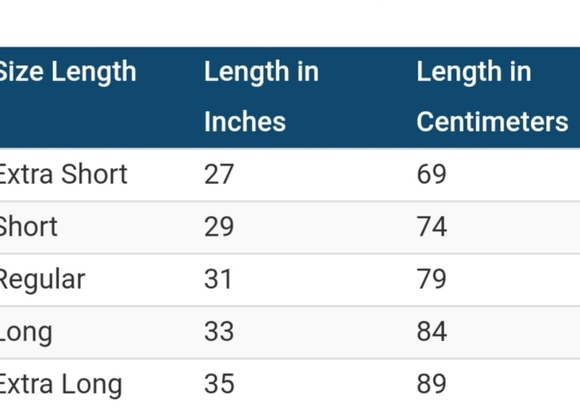 MENS SIZING CHART - Picture 2 of 8